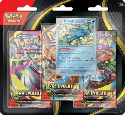 Pokémon Tcg: Mega Evolution - 3-Pack Blister - Golduck